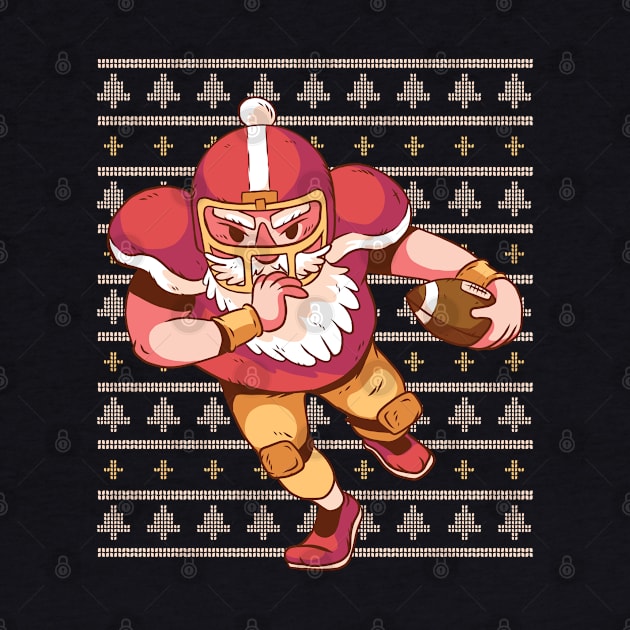 Santa Football by Safdesignx